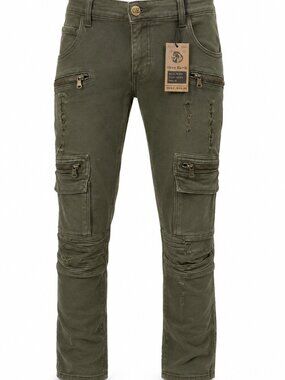 GRAY EARTH MEN'S JEANS ASST SIZES OLIVE BC046